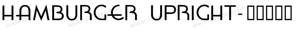 Hamburger Upright字体转换